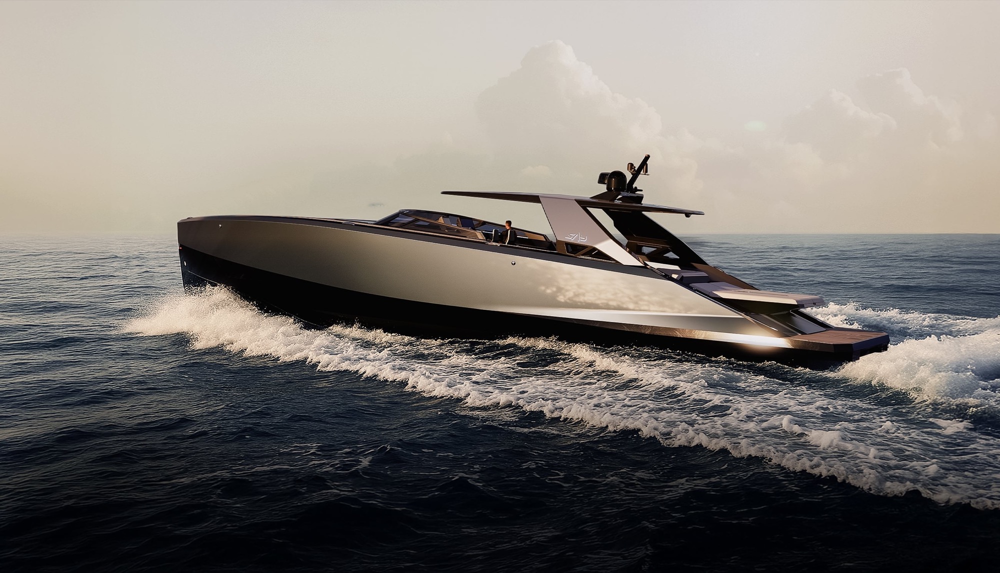 SAY 52 accelerating on open water